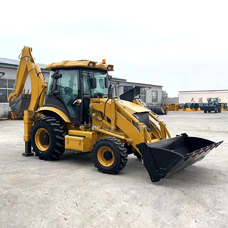 Penggali Mini Backhoe Farmland Towable